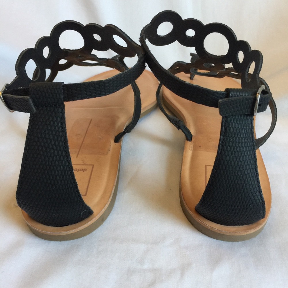 Dolce Vita Black Cutout Thong - size 9.5 remains - Picture 5 of 6